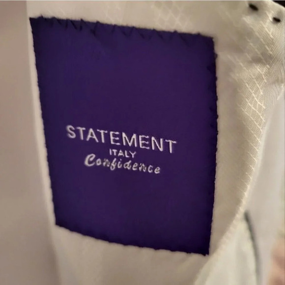 Men's 2pc Suit by Statement (size 46L/40L) - Picture 7 of 14